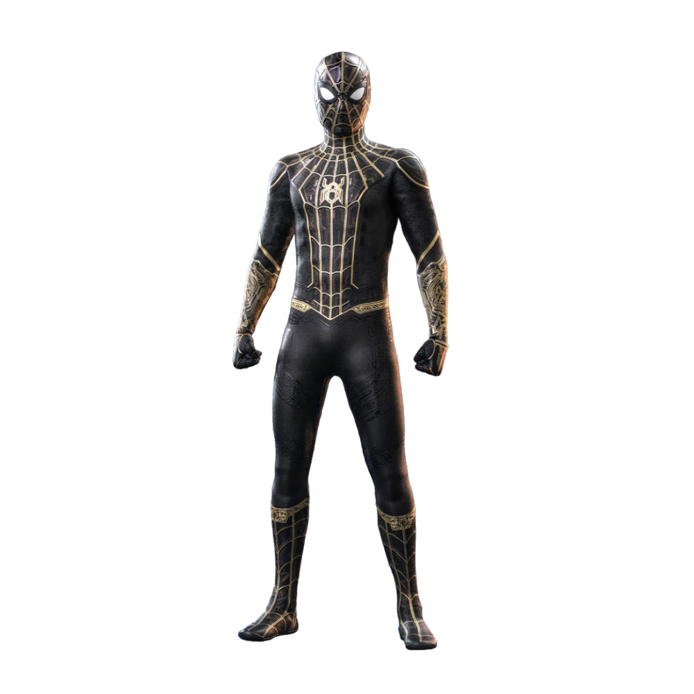 Hot Toys - Marvel - Spider-Man No Way Home - Spider-Man Traje Negro y Oro - Escala 1-6