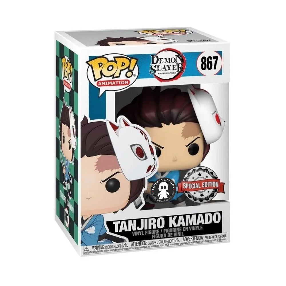 Funko Pop Animation - Demon Slayer - Tanjiro con Mascara Exclusivo de Limited Edition