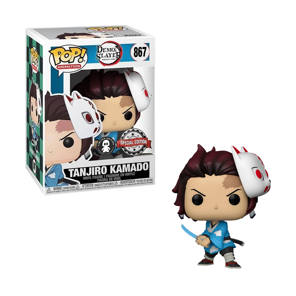Funko Pop Animation - Demon Slayer - Tanjiro con Mascara Exclusivo de Limited Edition