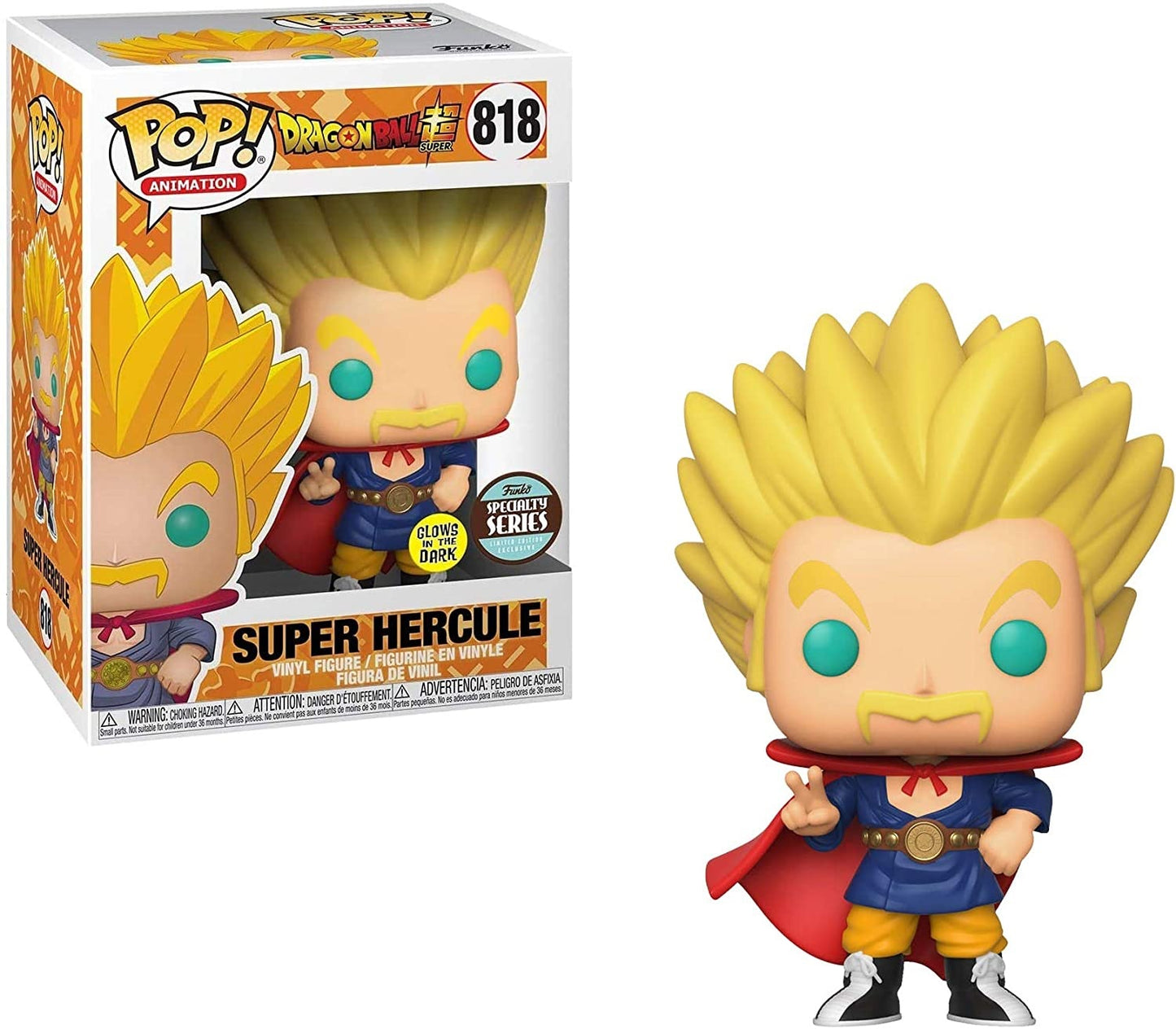 Funko Pop Animation - Dragon Ball Super - Mr. Satan Super Saiyajin - Glows in The Dark