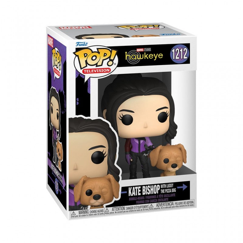 Funko Pop & Buddy - Marvel Hawkeye - Kate Bishop con Lucky el perro de la pizza