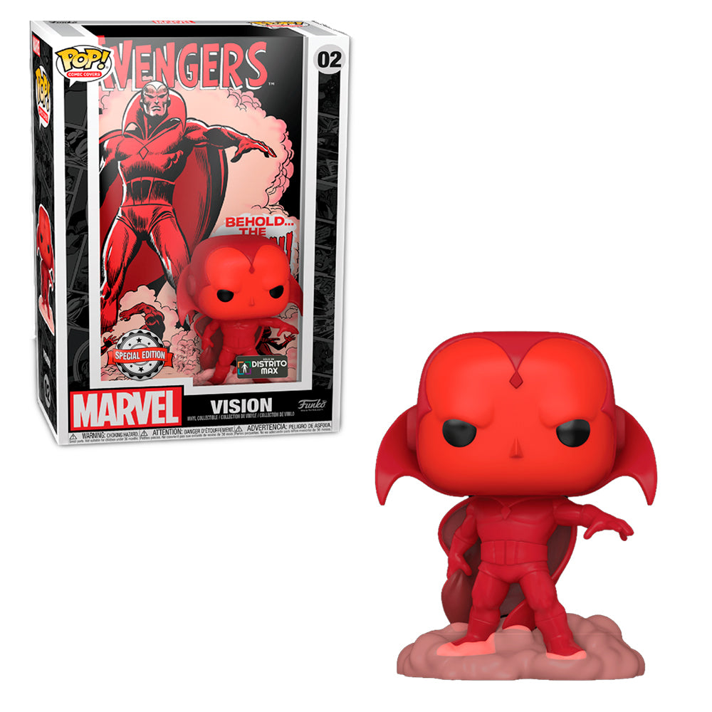 Funko Pop Comic Covers - Marvel - Vision Special Edition Exclusivo Distritomax