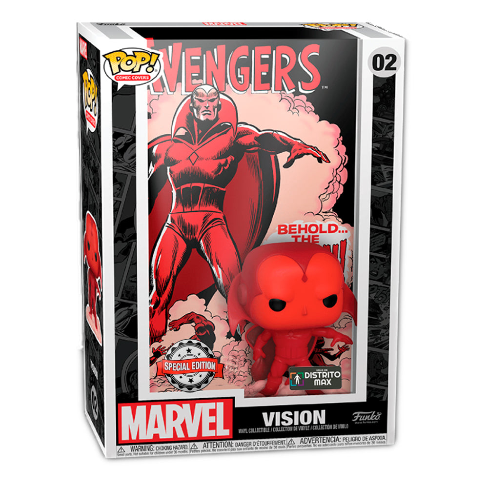 Funko Pop Comic Covers - Marvel - Vision Special Edition Exclusivo Distritomax