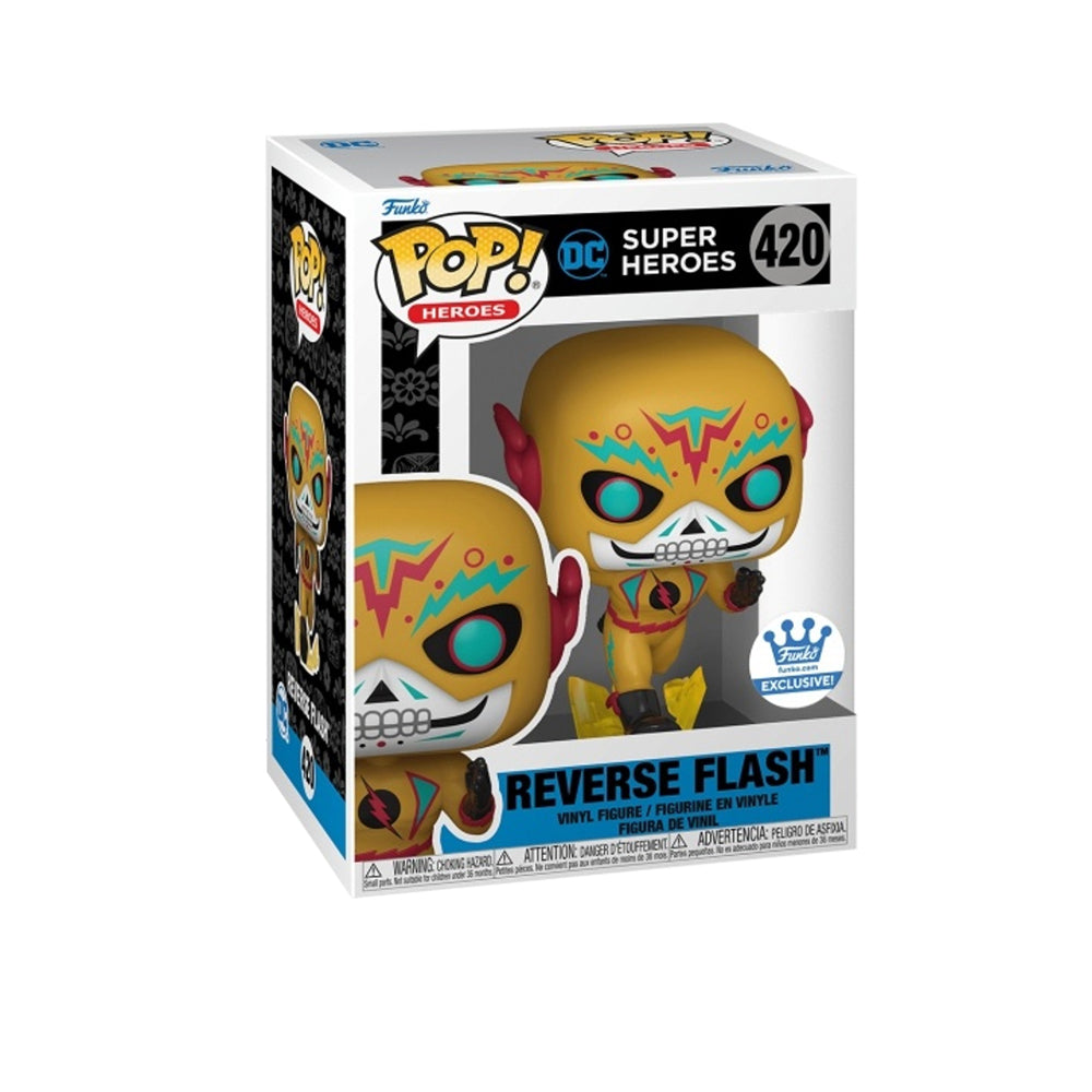 Funko Pop Heroes - Dia de Muertos - Reverse Flash Exclusivo Funko Shop