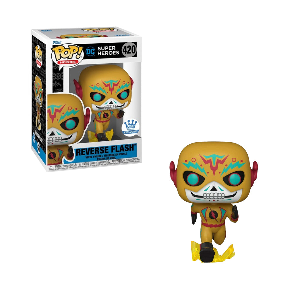 Funko Pop Heroes - Dia de Muertos - Reverse Flash Exclusivo Funko Shop
