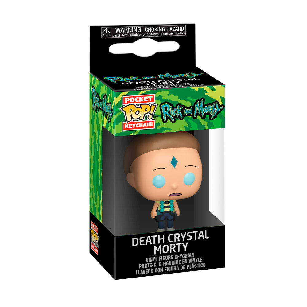 Funko Pop Keychain - Rick And Morty - Morty Con El Cristal De La Muerte Llavero