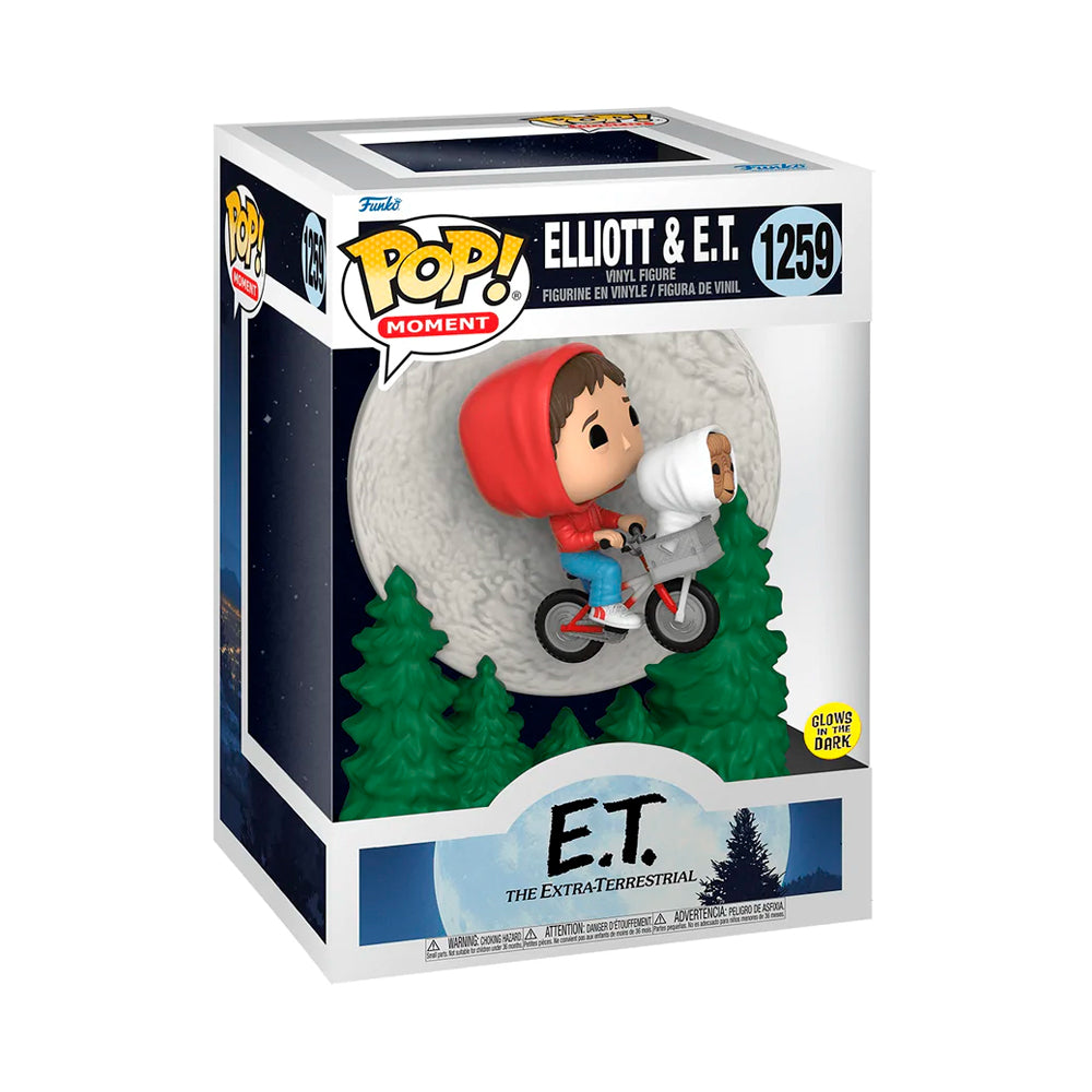 Funko Pop Moment - E.T. 40 Aniversario - Elliot y E.T. volando Glow