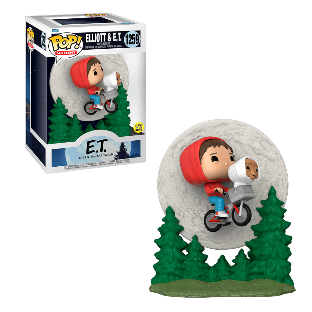 Funko Pop Moment - E.T. 40 Aniversario - Elliot y E.T. volando Glow