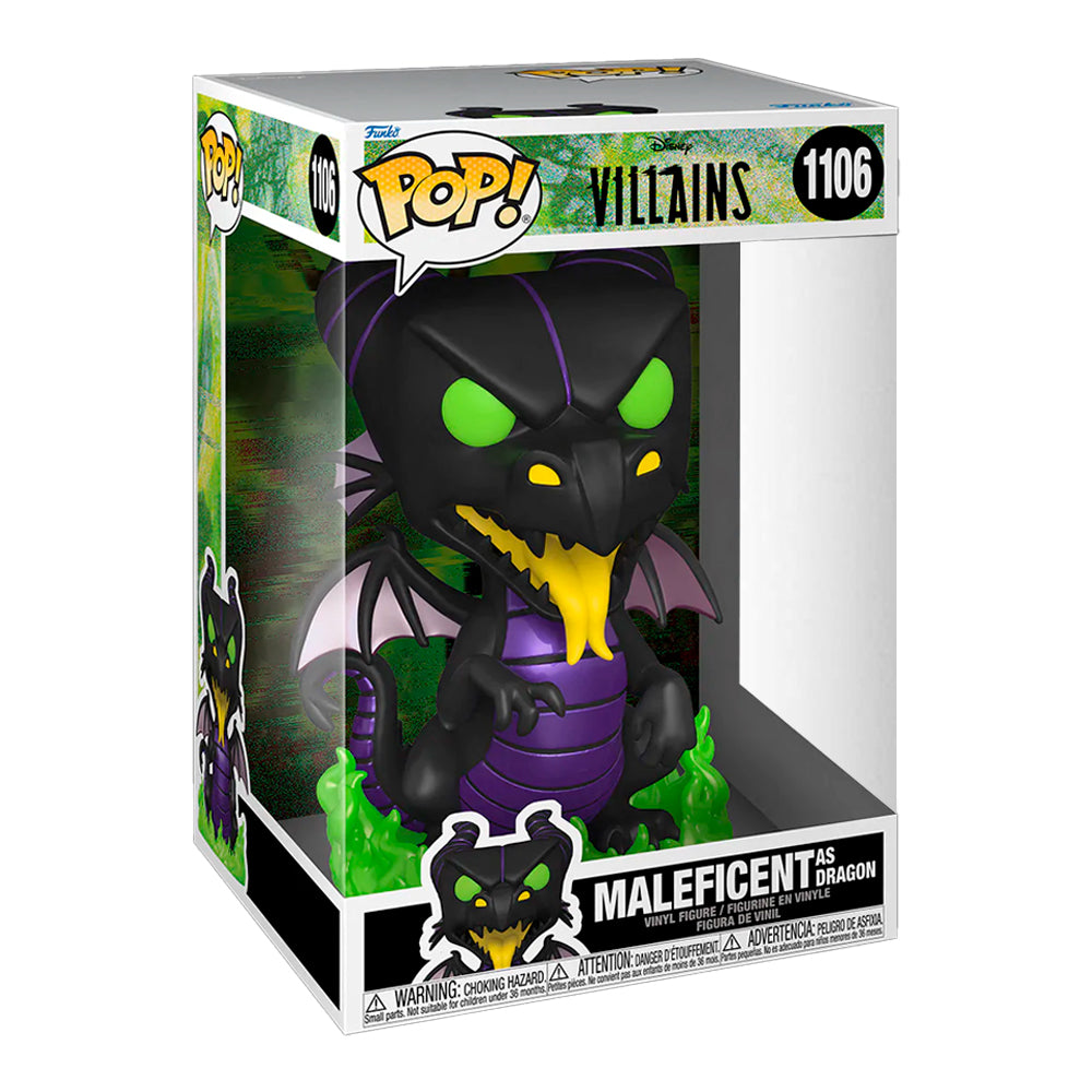 Funko Pop 10 Pulgadas - Villanos - Malefica Dragon