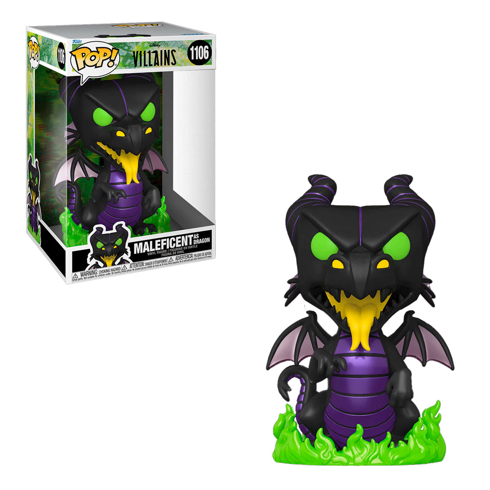 Funko Pop 10 Pulgadas - Villanos - Malefica Dragon
