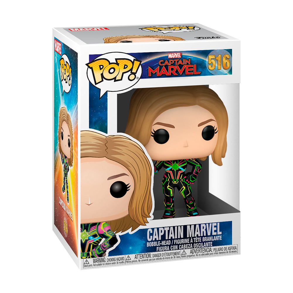 Funko Pop Marvel - Captain Marvel - Carol Danvers Neon