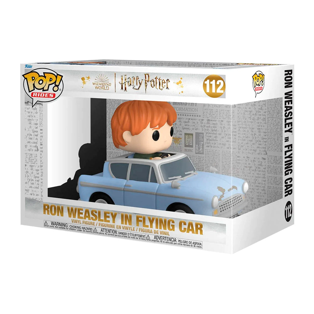 Funko Pop Rides - La Cámara De Los Secreta - Ron Weasley Con Anglia Volador