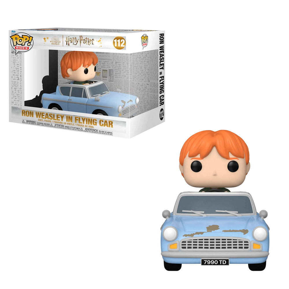 Funko Pop Rides - La Cámara De Los Secreta - Ron Weasley Con Anglia Volador
