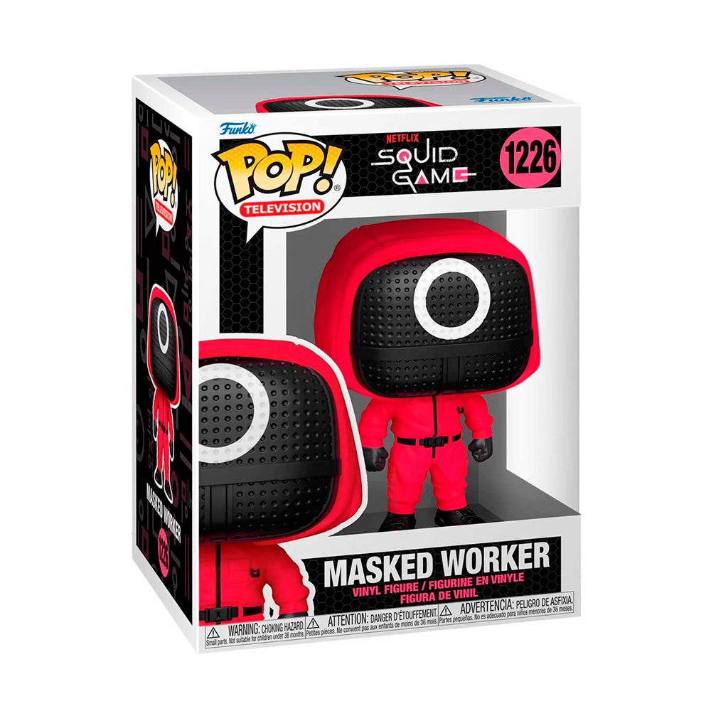 Funko Pop TV - Juego del Calamar - Soldado Rojo con Mascara Círculo