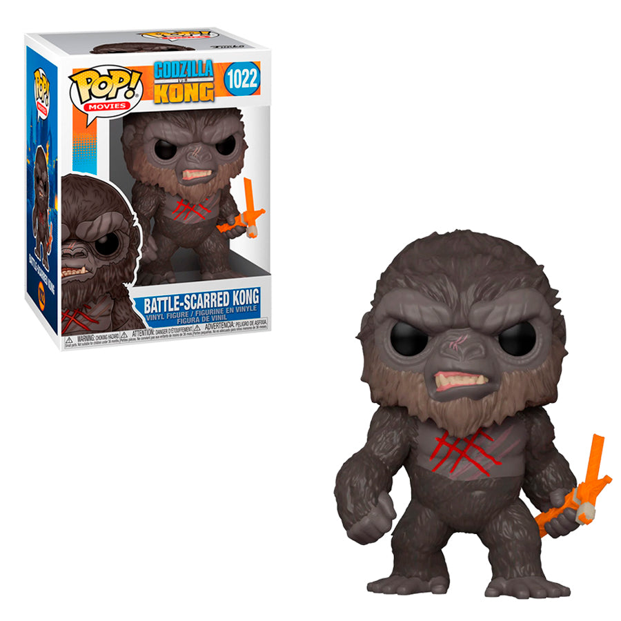 Funko Pop Movies - Godzilla Vs Kong - Kong Asustado de la Batalla