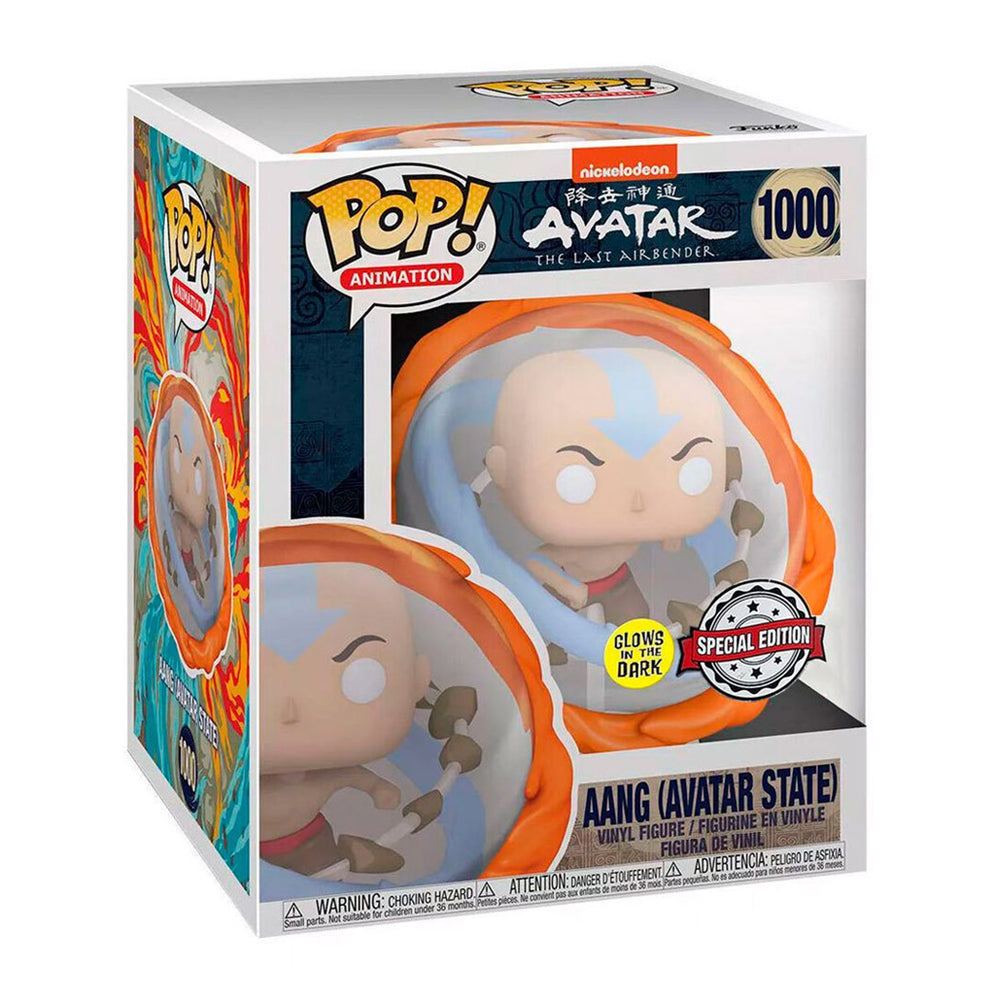 Funko Pop 6 Pulgadas - Avatar - Aang Estado Avatar Special Edition Glow