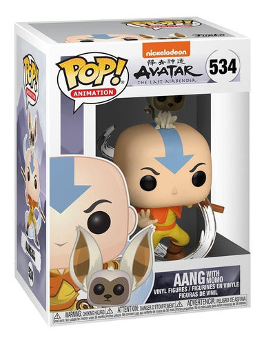 Funko Pop Animation - Avatar - Aang con Momo