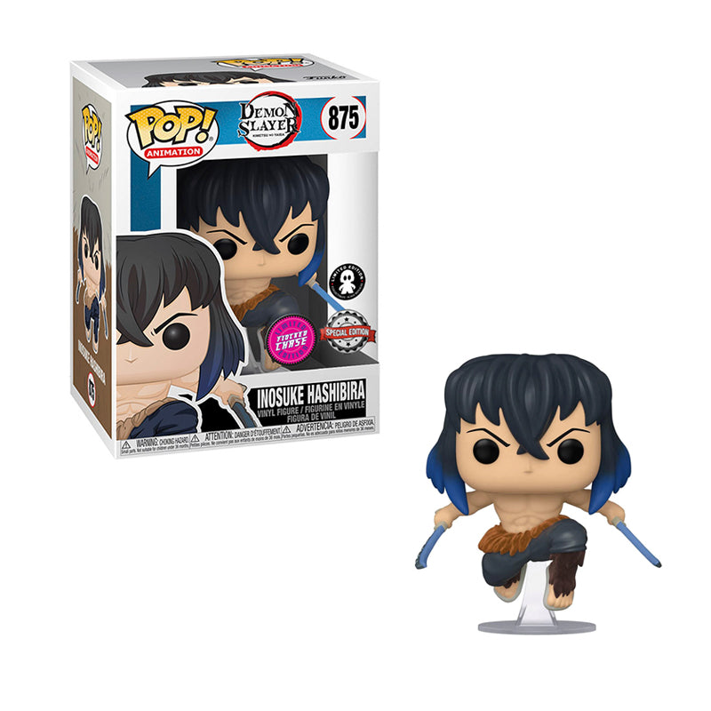 Funko Pop Animation - Demon Slayer - Inosuke Flocked Chase Exclusivo de Limited Edition
