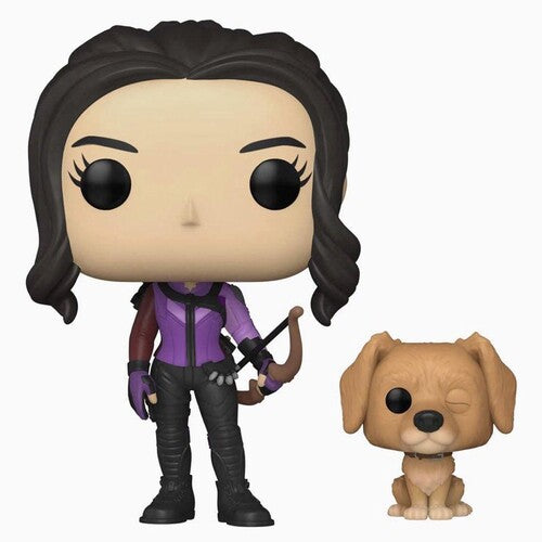 Funko Pop &amp; Buddy - Marvel Hawkeye - Kate Bishop con Lucky el perro de la pizza