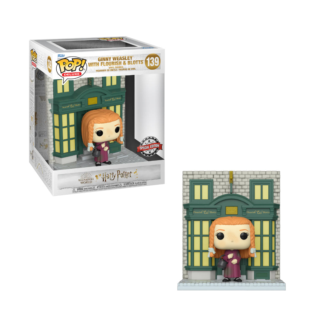 Funko Pop Deluxe - Harry Potter - Ginny en la libreria Flourish y Blotts Special Edition