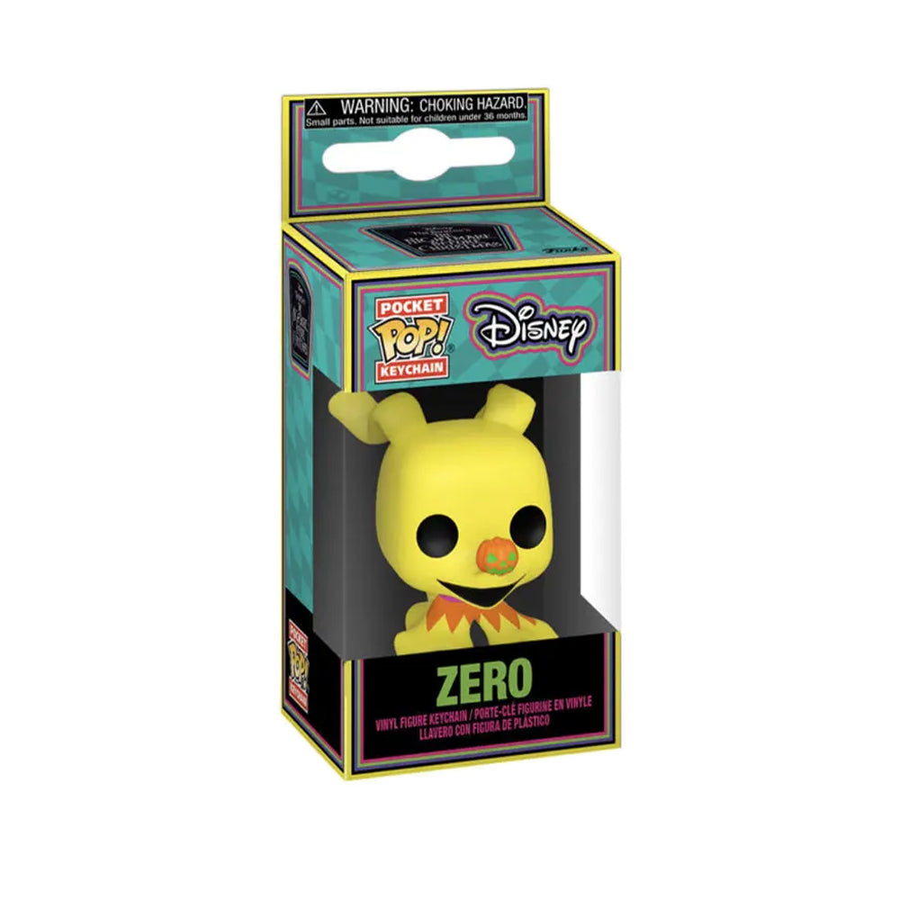 Funko Pop Keychain - El Extraño Mundo De Jack - Zero Blacklight