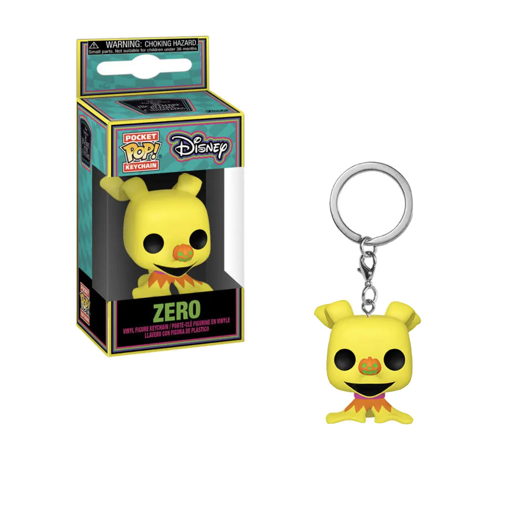 Funko Pop Keychain - El Extraño Mundo De Jack - Zero Blacklight