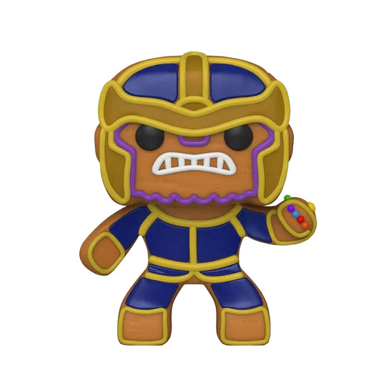 Funko Pop Marvel- Holiday - Galleta de Jengibre Thanos Exclusivo Funko Shop