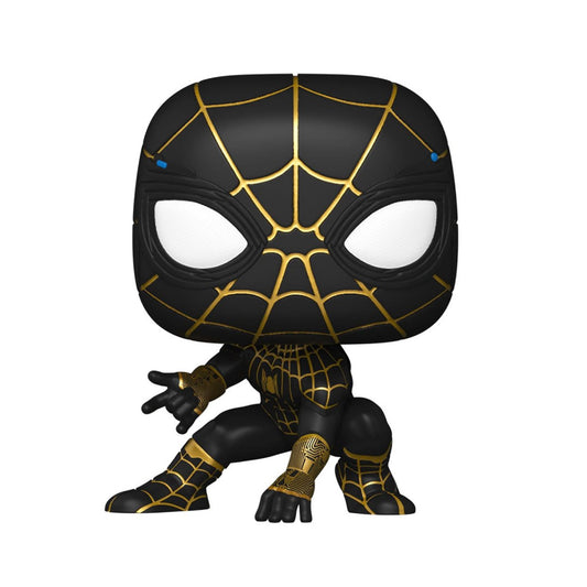 Funko Pop Marvel - Spiderman No Way Home - Spiderman Traje Negro y Dorado