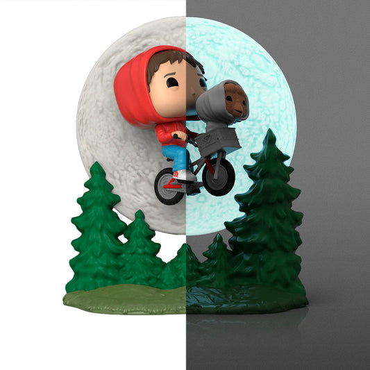 Funko Pop Moment - E.T. 40 Aniversario - Elliot y E.T. volando Glow