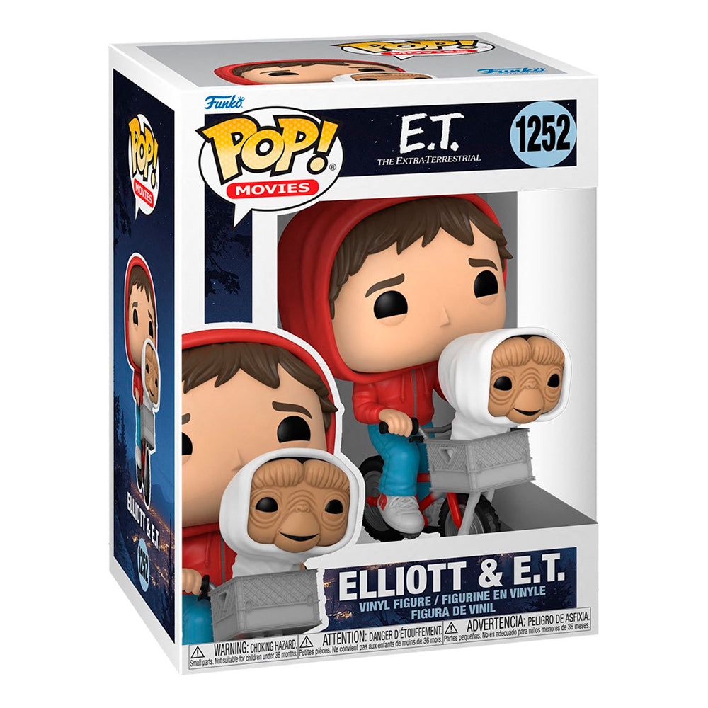 Funko Pop Movies - E.T. 40 Aniversario - Elliot con E.T. en bicicleta