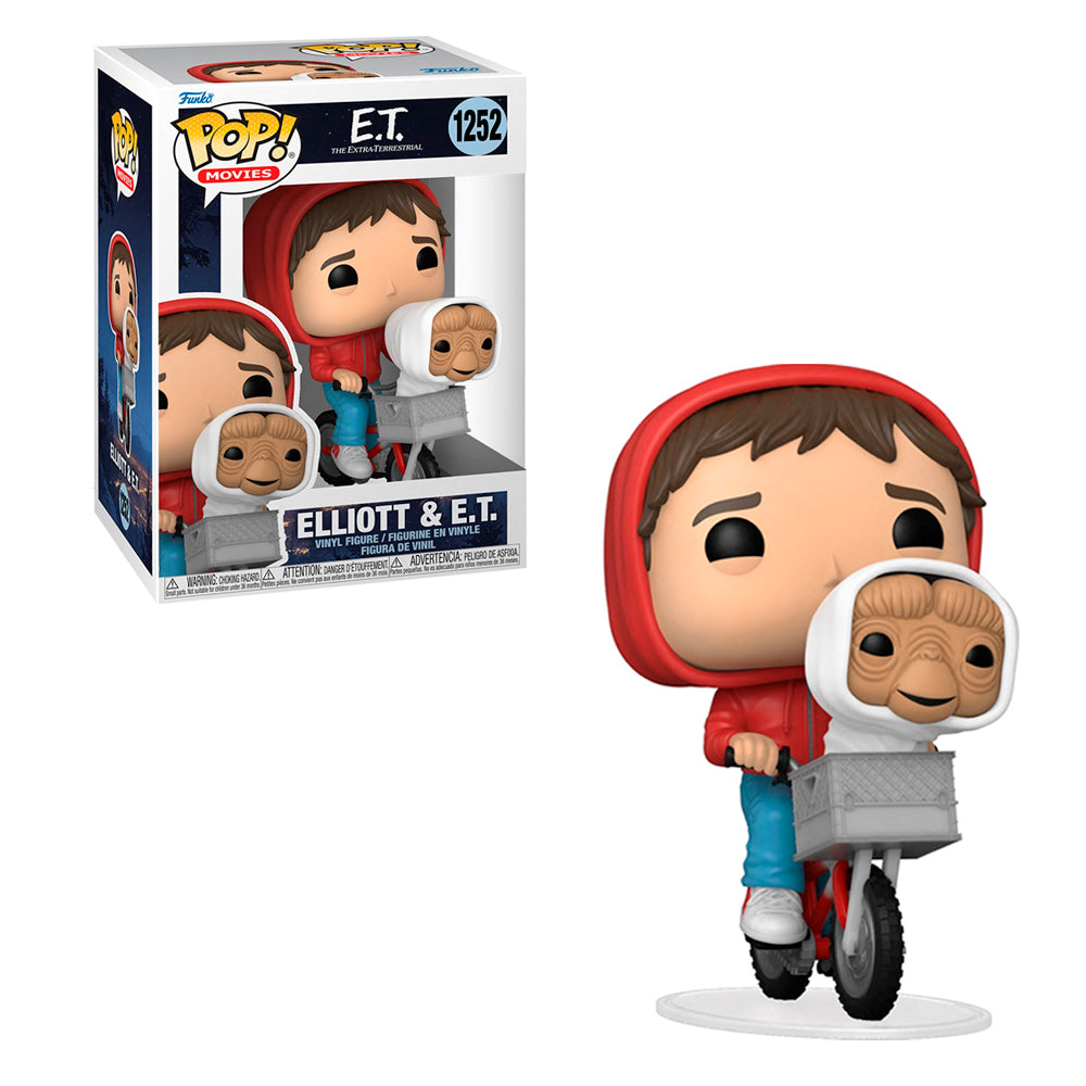 Funko Pop Movies - E.T. 40 Aniversario - Elliot con E.T. en bicicleta