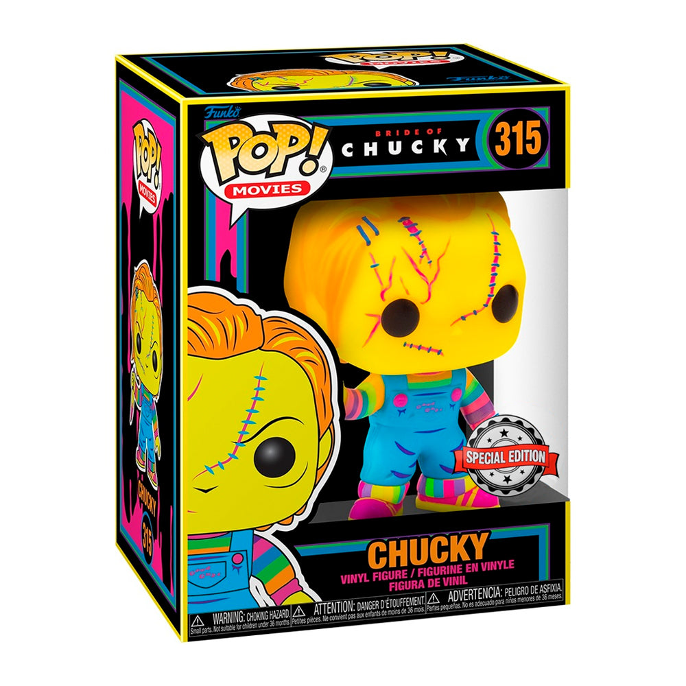 Funko Pop Movies - La Novia de Chucky - Chucky Special Edition Blacklight