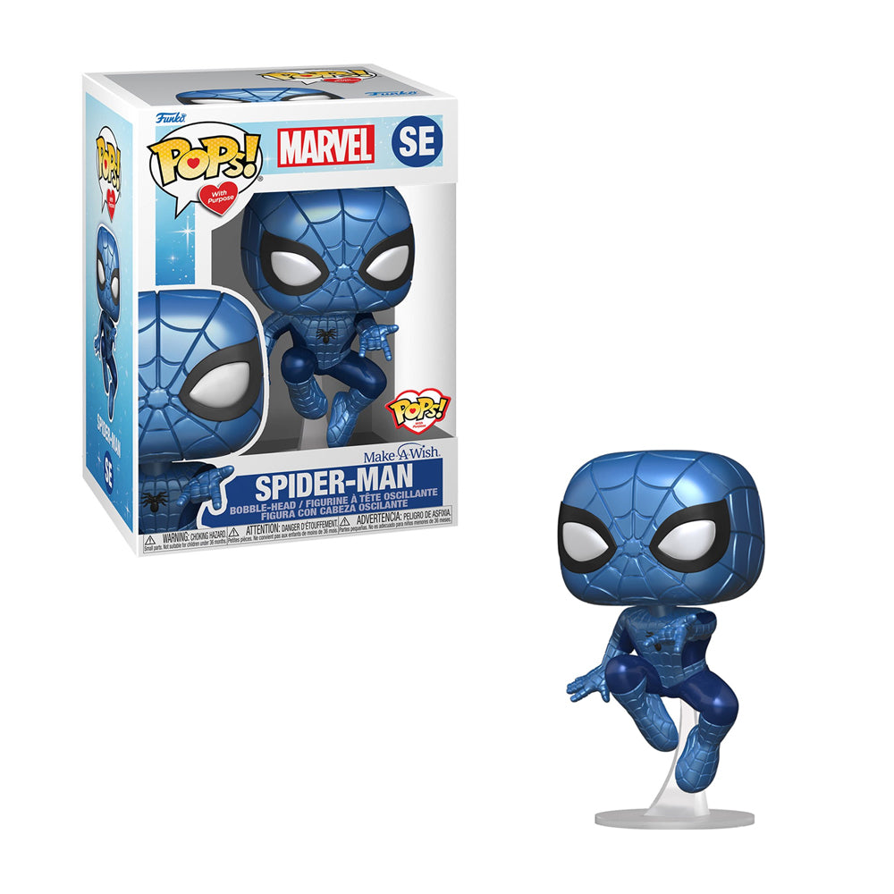 Funko Pops - Marvel - Make a Wish - Spider-Man (Metálico)