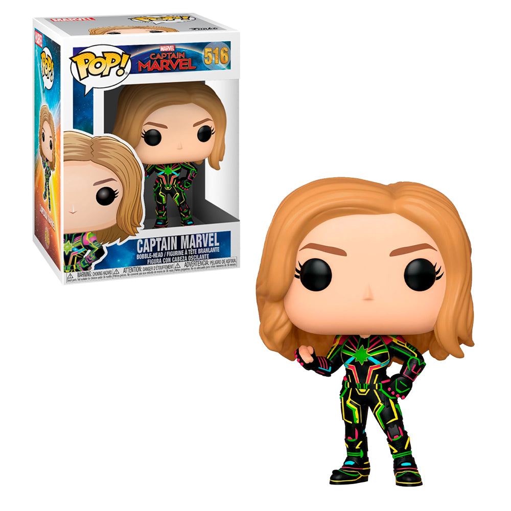 Funko Pop Marvel - Captain Marvel - Carol Danvers Neon