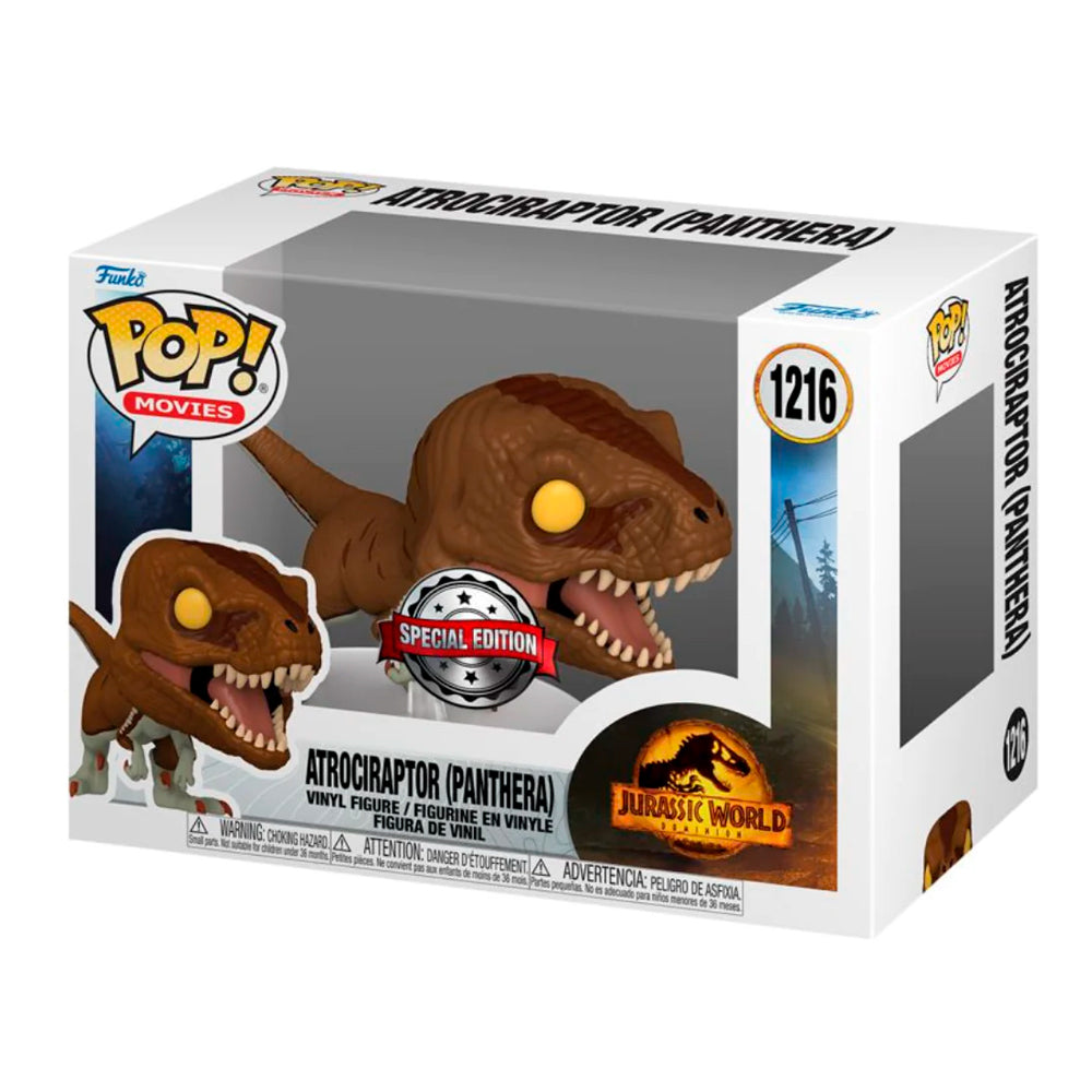 Funko Pop Movies - Jurassic World Dominion - Atrociraptor Pantera - Edición Especial