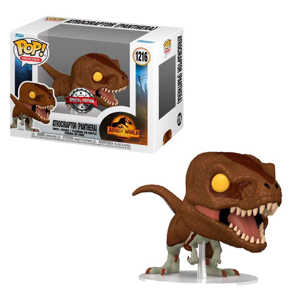 Funko Pop Movies - Jurassic World Dominion - Atrociraptor Pantera - Edición Especial