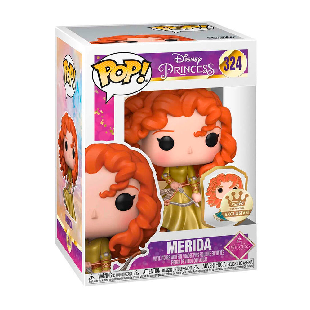 Funko Pop Disney - Ultimate Princess - Merida con Pin Exclusivo Funko Shop