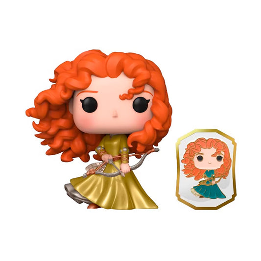 Funko Pop Disney - Ultimate Princess - Merida con Pin Exclusivo Funko Shop