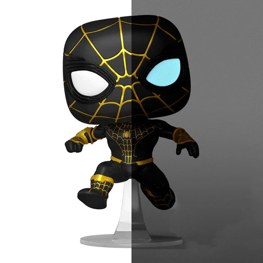 Funko Pop Marvel - Spiderman No Way Home - Spiderman Traje Negro sin mascara Special Edition Chase